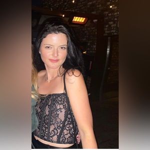 Rozie Corsets Size 2 black lace corset